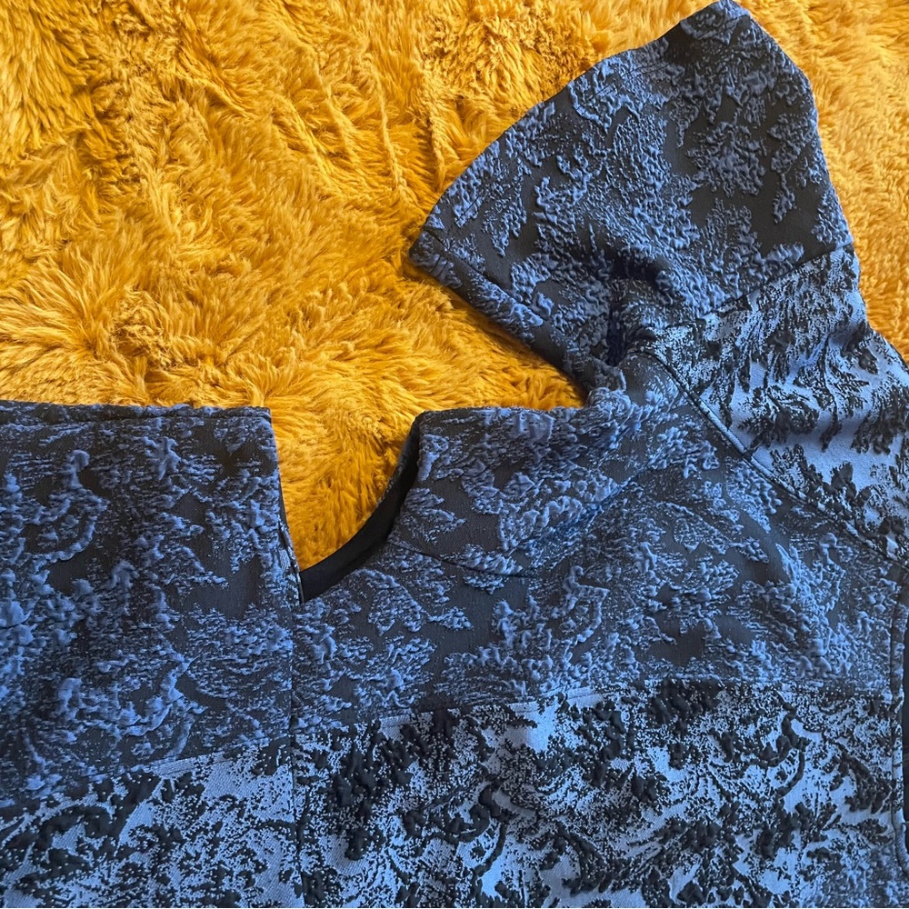 Jacquard Cut-Out Mini Dress from Anthropologie - Picture 3 of 5